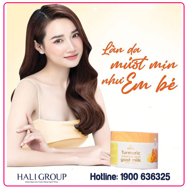 Review Kem Body Tinh Nghệ Cốt Đặc Sữa Dê Moomery